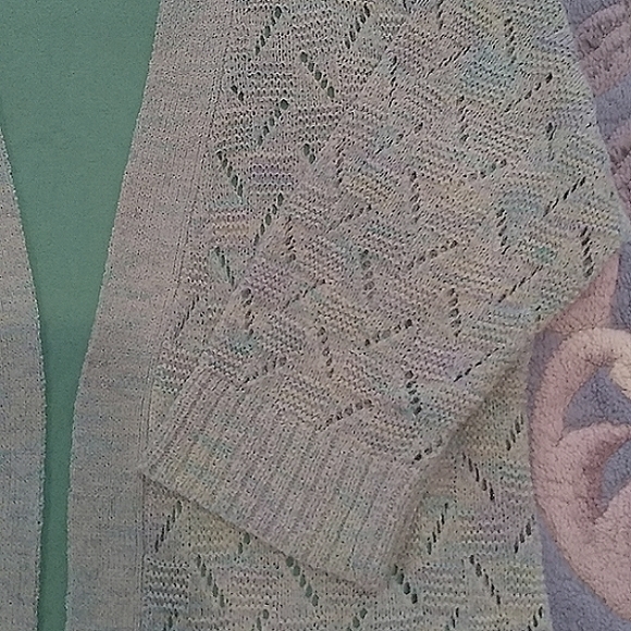 Christopher and Banks Woman's Large Green 3/4 Sleeve Cardigan and Tank - Picture 2 of 7